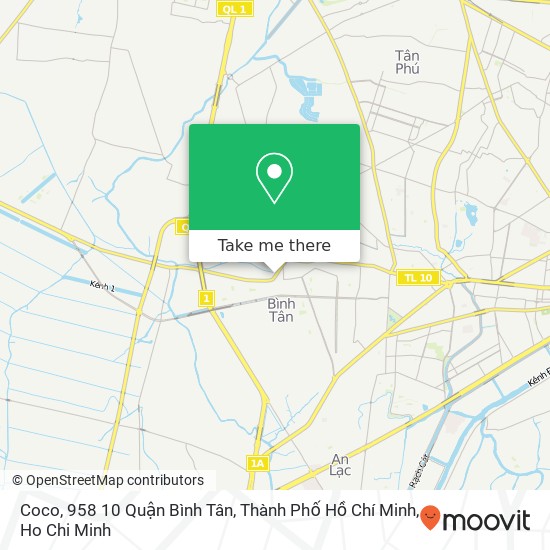 Coco, 958 10 Quận Bình Tân, Thành Phố Hồ Chí Minh map