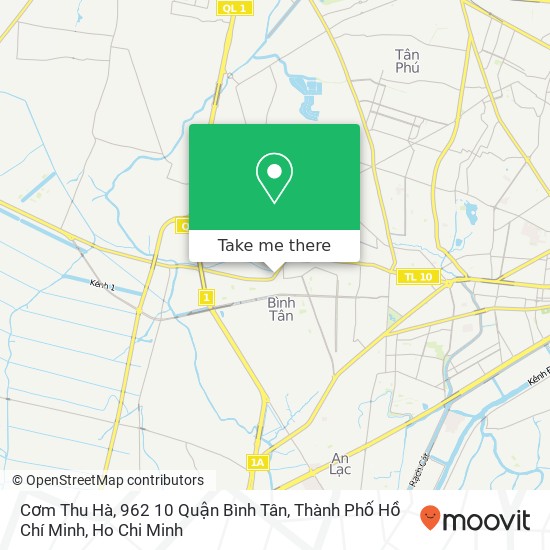 Cơm Thu Hà, 962 10 Quận Bình Tân, Thành Phố Hồ Chí Minh map