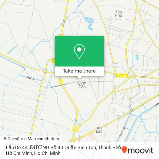 Lẩu Dê 44, ĐƯỜNG Số 40 Quận Bình Tân, Thành Phố Hồ Chí Minh map