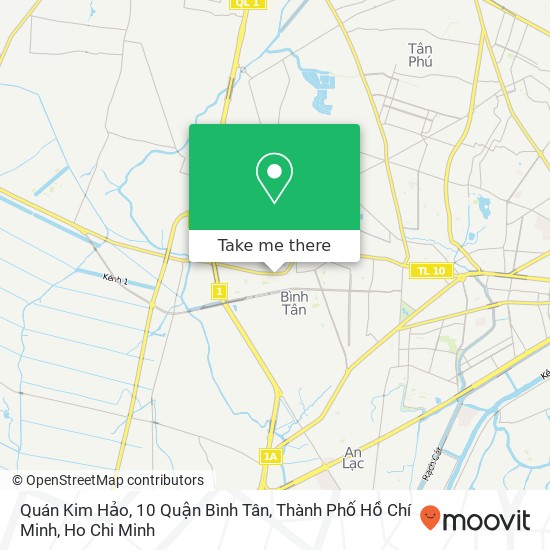 Quán Kim Hảo, 10 Quận Bình Tân, Thành Phố Hồ Chí Minh map