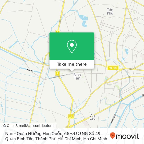 Nuri - Quán Nướng Hàn Quốc, 65 ĐƯỜNG Số 49 Quận Bình Tân, Thành Phố Hồ Chí Minh map