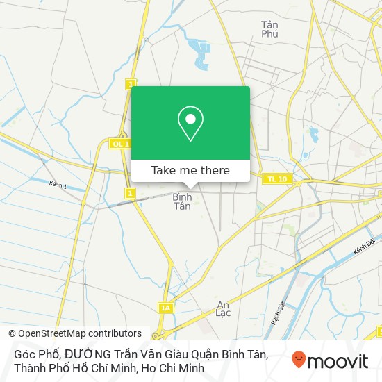 Góc Phố, ĐƯỜNG Trần Văn Giàu Quận Bình Tân, Thành Phố Hồ Chí Minh map