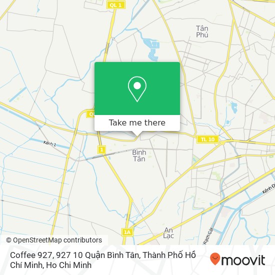 Coffee 927, 927 10 Quận Bình Tân, Thành Phố Hồ Chí Minh map