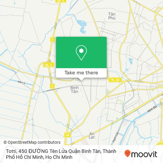 Totti, 450 ĐƯỜNG Tên Lửa Quận Bình Tân, Thành Phố Hồ Chí Minh map