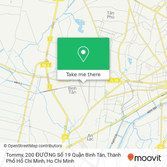 Tommy, 200 ĐƯỜNG Số 19 Quận Bình Tân, Thành Phố Hồ Chí Minh map