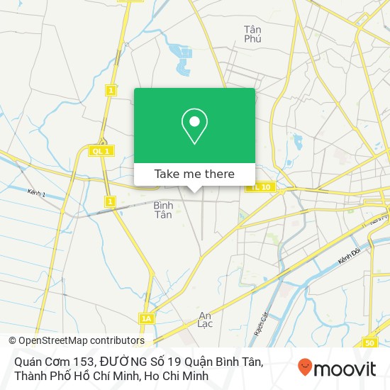 Quán Cơm 153, ĐƯỜNG Số 19 Quận Bình Tân, Thành Phố Hồ Chí Minh map