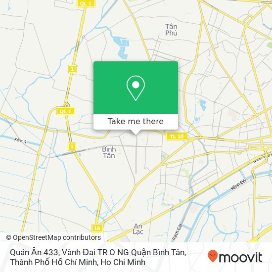 Quán Ăn 433, Vành Đai TR O NG Quận Bình Tân, Thành Phố Hồ Chí Minh map