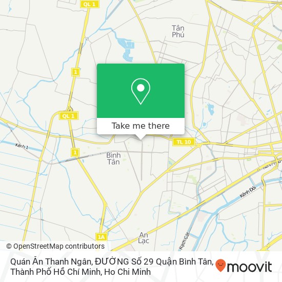 Quán Ăn Thanh Ngân, ĐƯỜNG Số 29 Quận Bình Tân, Thành Phố Hồ Chí Minh map