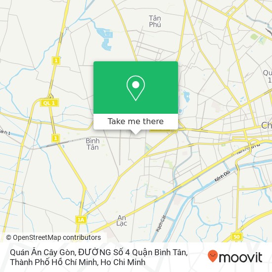 Quán Ăn Cây Gòn, ĐƯỜNG Số 4 Quận Bình Tân, Thành Phố Hồ Chí Minh map