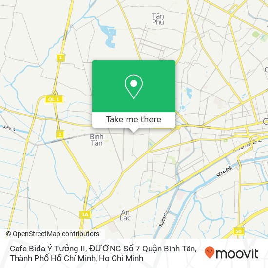 Cafe Bida Ý Tưởng II, ĐƯỜNG Số 7 Quận Bình Tân, Thành Phố Hồ Chí Minh map