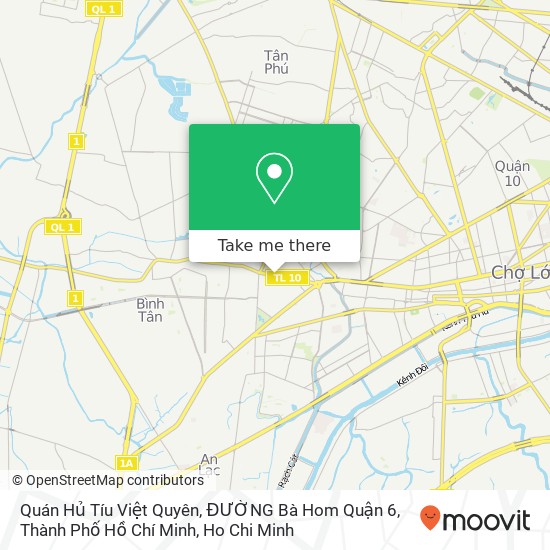 Quán Hủ Tíu Việt Quyên, ĐƯỜNG Bà Hom Quận 6, Thành Phố Hồ Chí Minh map