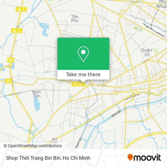 Shop Thời Trang Bin Bin map