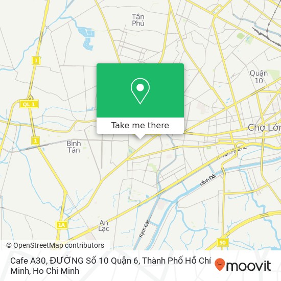 Cafe A30, ĐƯỜNG Số 10 Quận 6, Thành Phố Hồ Chí Minh map