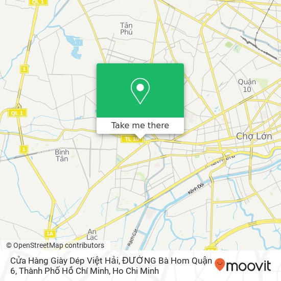 Cửa Hàng Giày Dép Việt Hải, ĐƯỜNG Bà Hom Quận 6, Thành Phố Hồ Chí Minh map