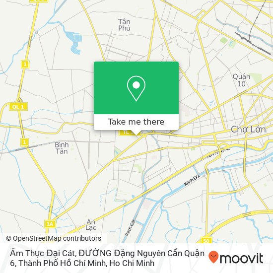 Ẩm Thực Đại Cát, ĐƯỜNG Đặng Nguyên Cẩn Quận 6, Thành Phố Hồ Chí Minh map