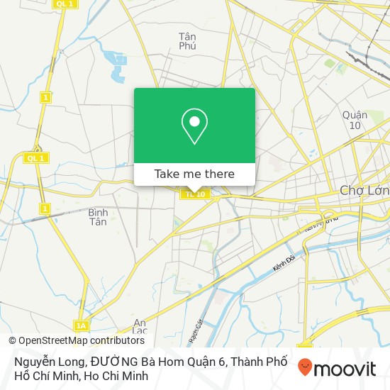 Nguyễn Long, ĐƯỜNG Bà Hom Quận 6, Thành Phố Hồ Chí Minh map