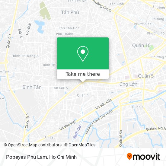 Popeyes Phu Lam map