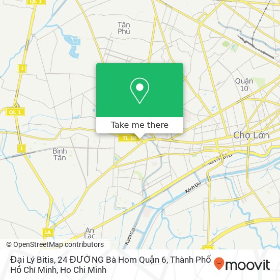 Đại Lý Bitis, 24 ĐƯỜNG Bà Hom Quận 6, Thành Phố Hồ Chí Minh map