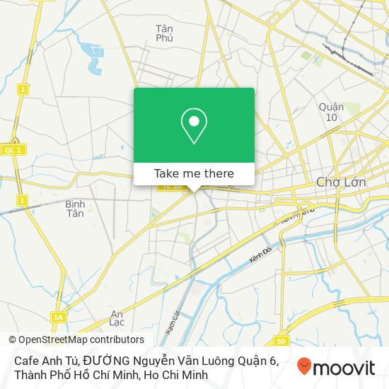 Cafe Anh Tú, ĐƯỜNG Nguyễn Văn Luông Quận 6, Thành Phố Hồ Chí Minh map