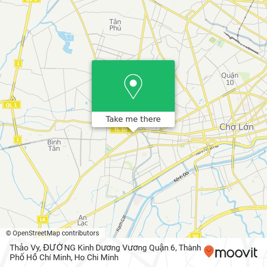 Thảo Vy, ĐƯỜNG Kinh Dương Vương Quận 6, Thành Phố Hồ Chí Minh map