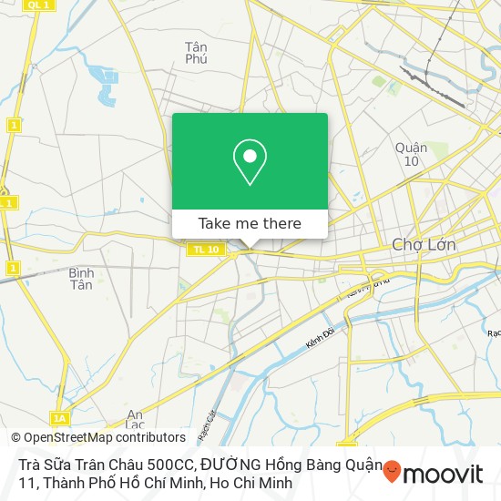 Trà Sữa Trân Châu 500CC, ĐƯỜNG Hồng Bàng Quận 11, Thành Phố Hồ Chí Minh map