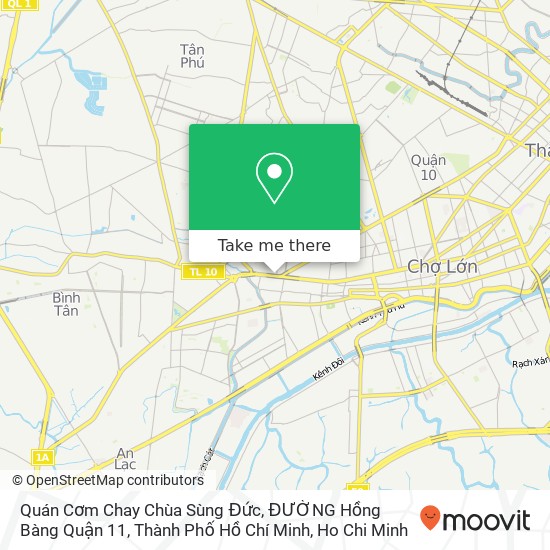 Quán Cơm Chay Chùa Sùng Đức, ĐƯỜNG Hồng Bàng Quận 11, Thành Phố Hồ Chí Minh map