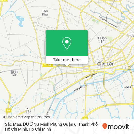 Sắc Màu, ĐƯỜNG Minh Phụng Quận 6, Thành Phố Hồ Chí Minh map