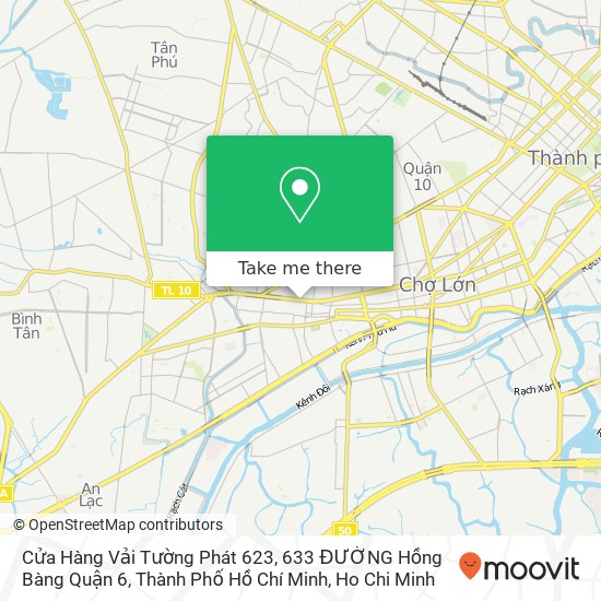 Cửa Hàng Vải Tường Phát 623, 633 ĐƯỜNG Hồng Bàng Quận 6, Thành Phố Hồ Chí Minh map