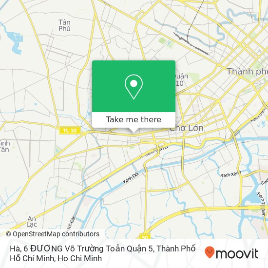 Hà, 6 ĐƯỜNG Võ Trường Toản Quận 5, Thành Phố Hồ Chí Minh map