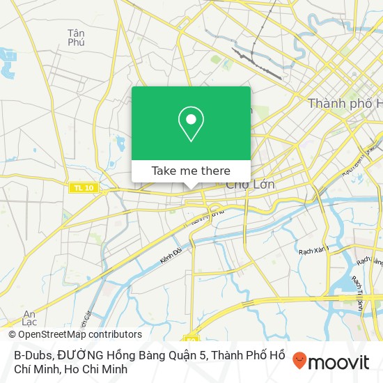 B-Dubs, ĐƯỜNG Hồng Bàng Quận 5, Thành Phố Hồ Chí Minh map