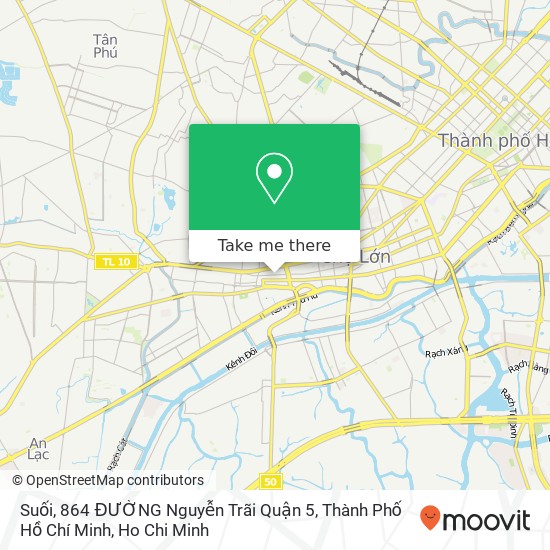 Suối, 864 ĐƯỜNG Nguyễn Trãi Quận 5, Thành Phố Hồ Chí Minh map