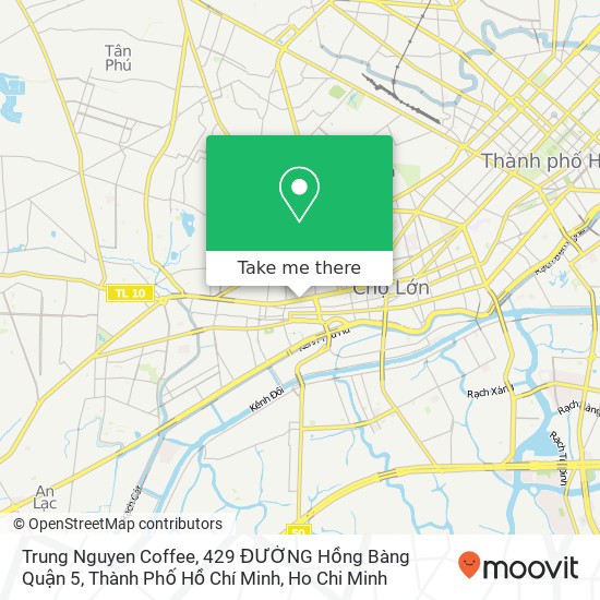 Trung Nguyen Coffee, 429 ĐƯỜNG Hồng Bàng Quận 5, Thành Phố Hồ Chí Minh map