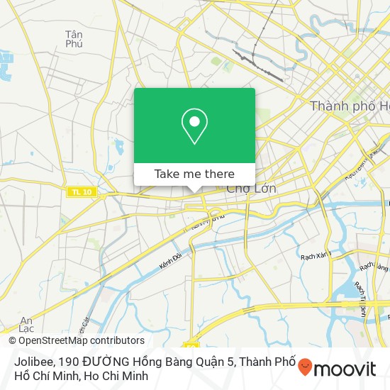 Jolibee, 190 ĐƯỜNG Hồng Bàng Quận 5, Thành Phố Hồ Chí Minh map