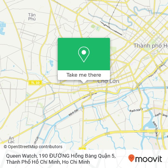 Queen Watch, 190 ĐƯỜNG Hồng Bàng Quận 5, Thành Phố Hồ Chí Minh map
