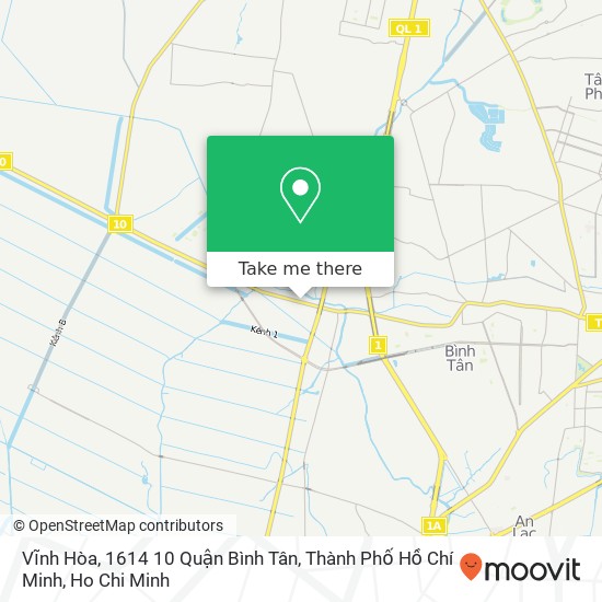 Vĩnh Hòa, 1614 10 Quận Bình Tân, Thành Phố Hồ Chí Minh map
