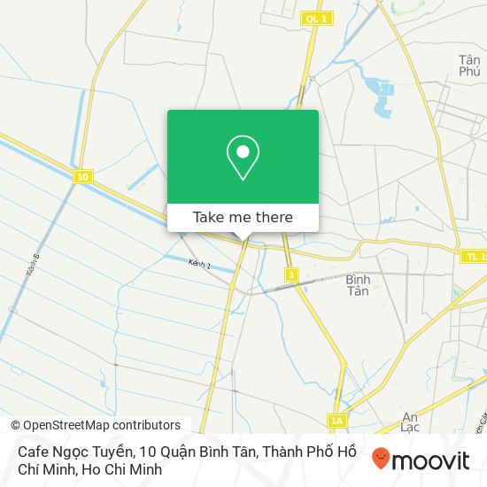 Cafe Ngọc Tuyền, 10 Quận Bình Tân, Thành Phố Hồ Chí Minh map