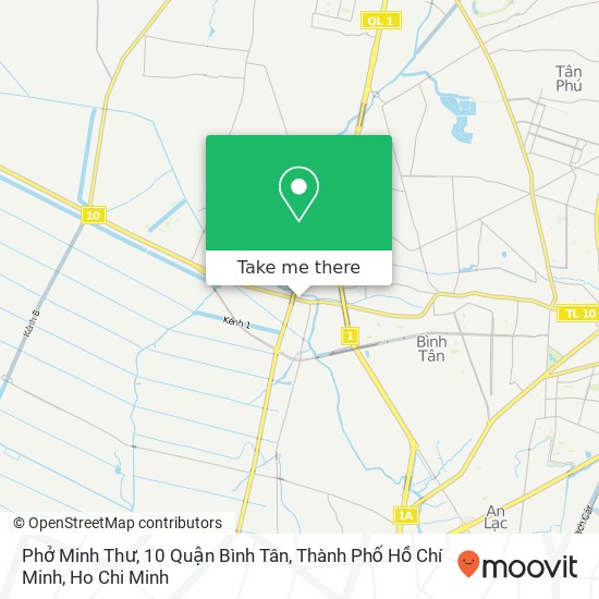 Phở Minh Thư, 10 Quận Bình Tân, Thành Phố Hồ Chí Minh map