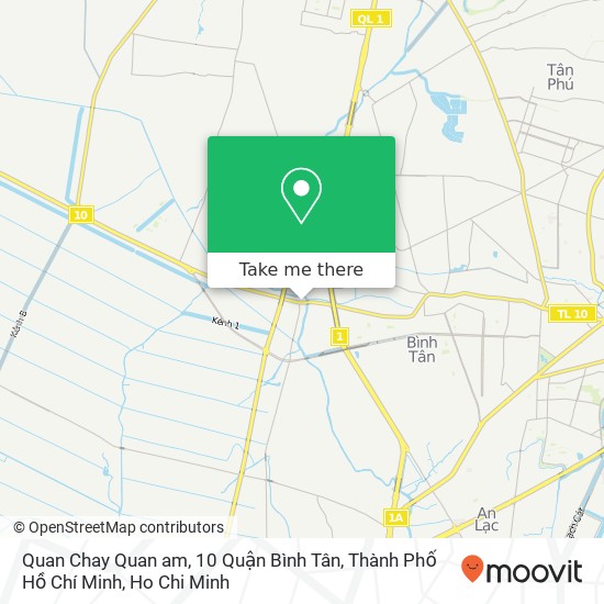 Quan Chay Quan am, 10 Quận Bình Tân, Thành Phố Hồ Chí Minh map