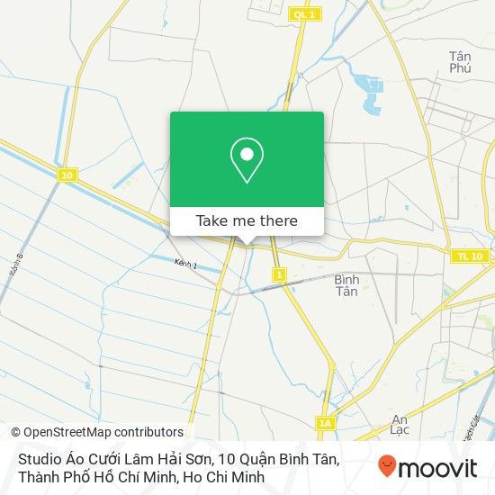 Studio Áo Cưới Lâm Hải Sơn, 10 Quận Bình Tân, Thành Phố Hồ Chí Minh map