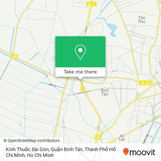 Kính Thuốc Sài Gòn, Quận Bình Tân, Thành Phố Hồ Chí Minh map