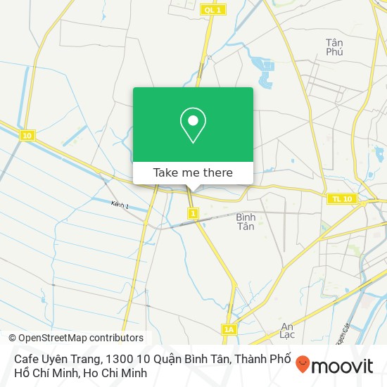 Cafe Uyên Trang, 1300 10 Quận Bình Tân, Thành Phố Hồ Chí Minh map