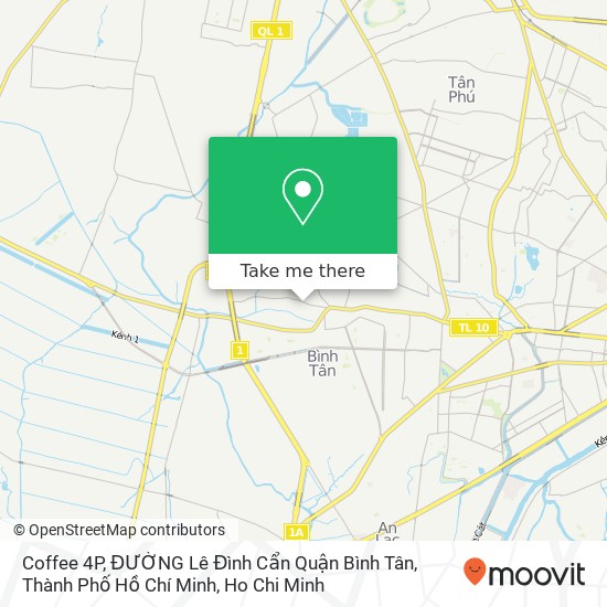 Coffee 4P, ĐƯỜNG Lê Đình Cẩn Quận Bình Tân, Thành Phố Hồ Chí Minh map