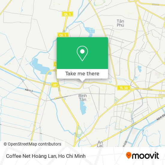 Coffee Net Hoàng Lan map