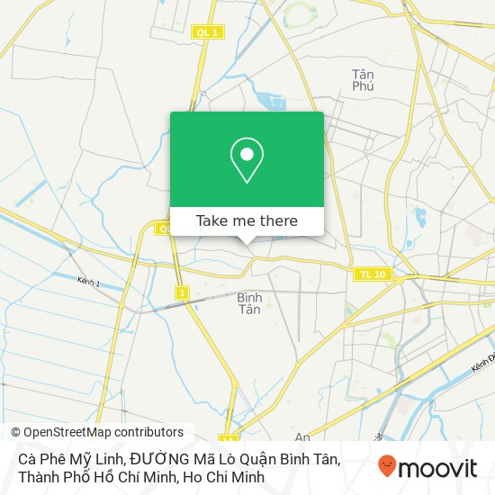 Cà Phê Mỹ Linh, ĐƯỜNG Mã Lò Quận Bình Tân, Thành Phố Hồ Chí Minh map