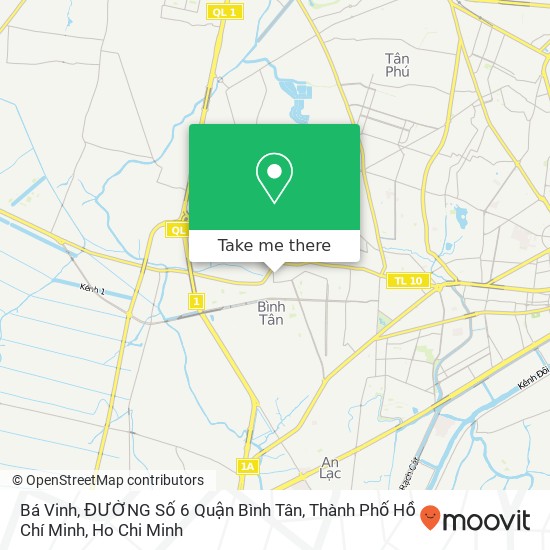 Bá Vinh, ĐƯỜNG Số 6 Quận Bình Tân, Thành Phố Hồ Chí Minh map