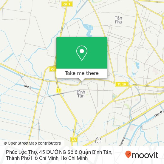 Phúc Lộc Thọ, 45 ĐƯỜNG Số 6 Quận Bình Tân, Thành Phố Hồ Chí Minh map