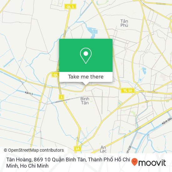 Tân Hoàng, 869 10 Quận Bình Tân, Thành Phố Hồ Chí Minh map