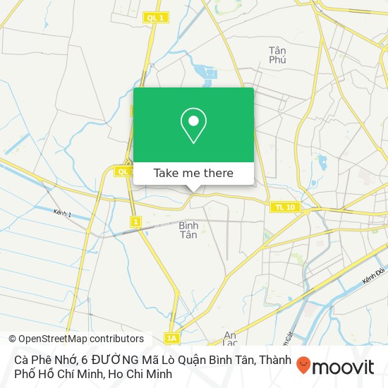 Cà Phê Nhớ, 6 ĐƯỜNG Mã Lò Quận Bình Tân, Thành Phố Hồ Chí Minh map
