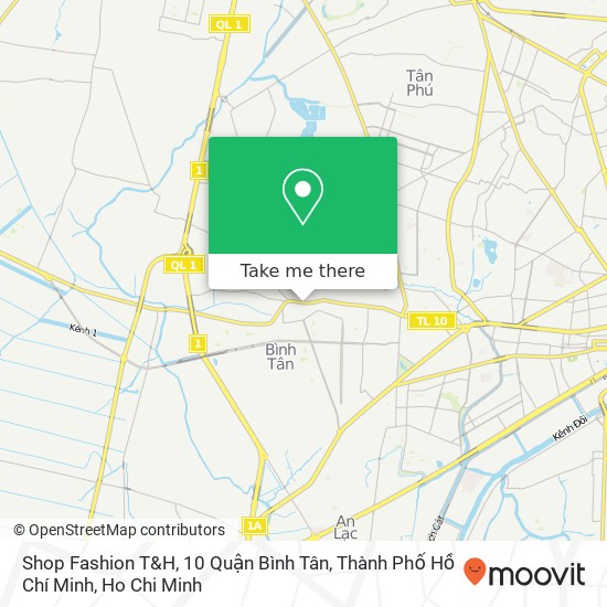 Shop Fashion T&H, 10 Quận Bình Tân, Thành Phố Hồ Chí Minh map