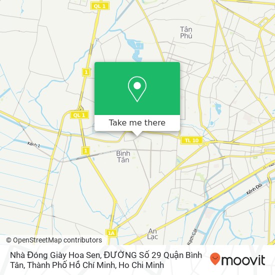 Nhà Đóng Giày Hoa Sen, ĐƯỜNG Số 29 Quận Bình Tân, Thành Phố Hồ Chí Minh map